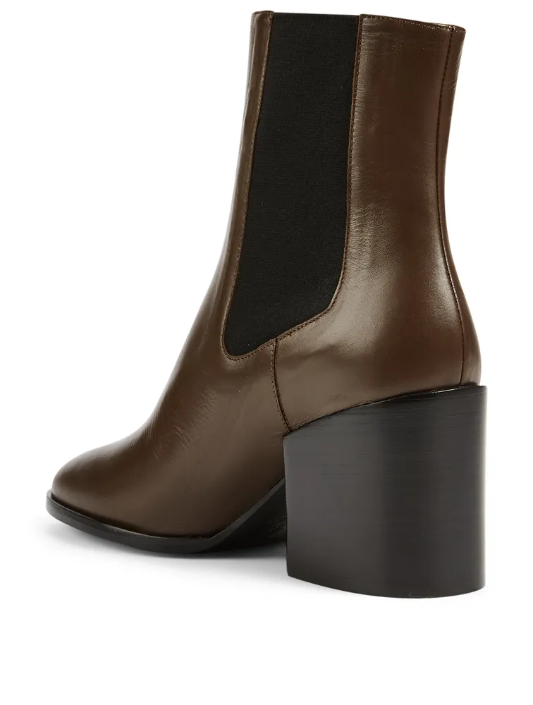 Leather Heeled Chelsea Boots