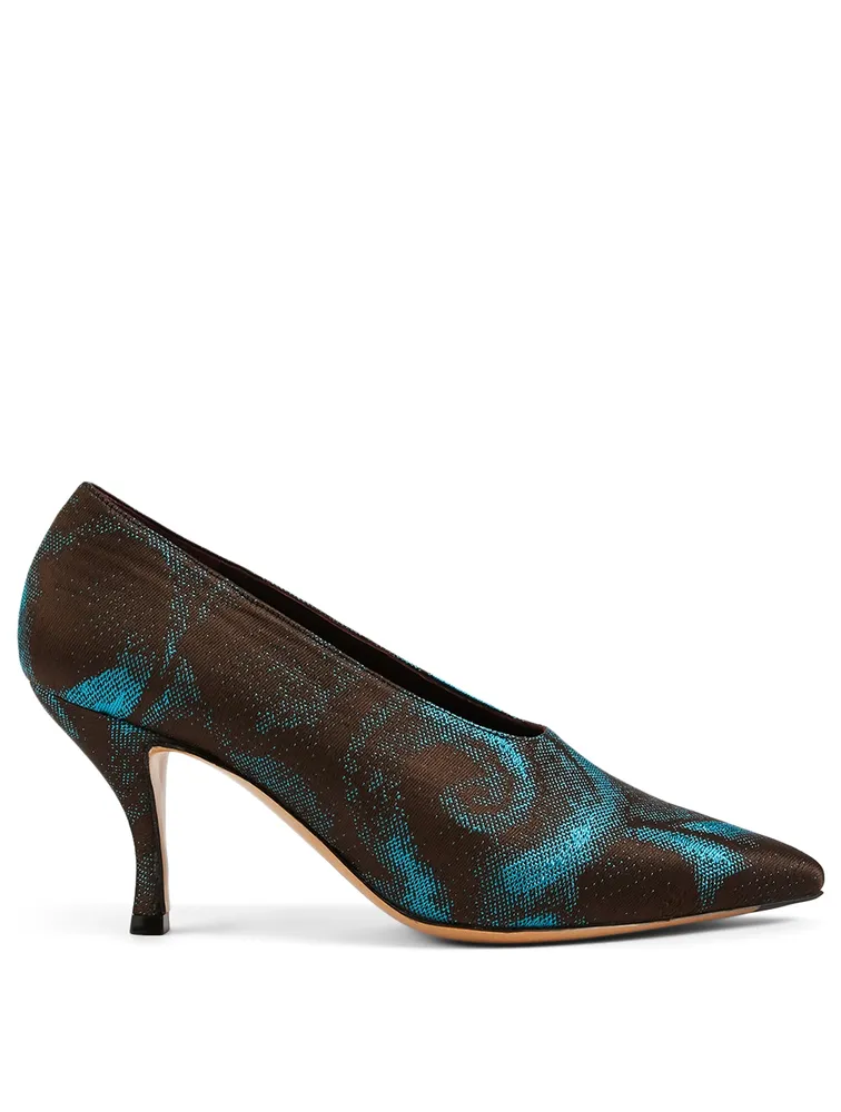 Embroidered Pumps