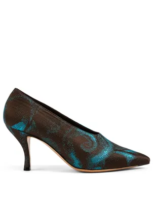 Embroidered Pumps