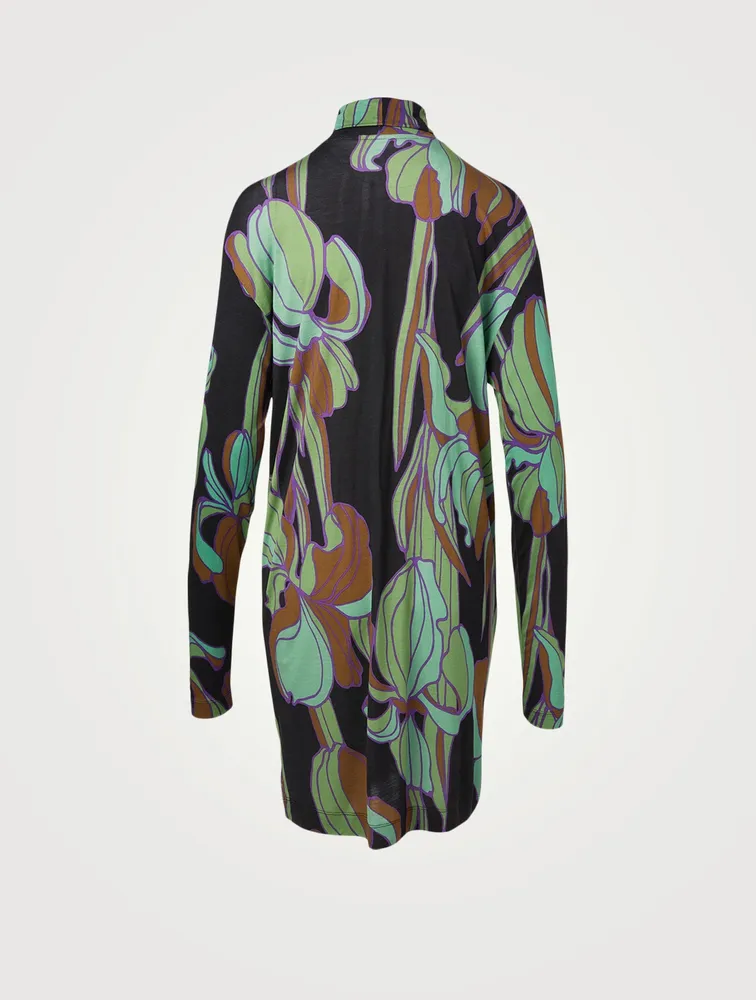 Hable Long-Sleeve Dress Floral Print