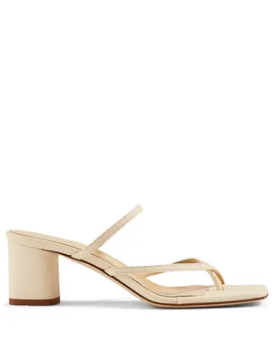 Larissa Leather Heeled Sandals
