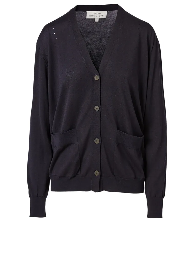 Sayoh Silk And Cotton Cardigan