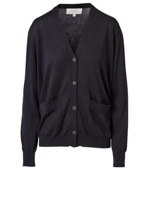 Sayoh Silk And Cotton Cardigan
