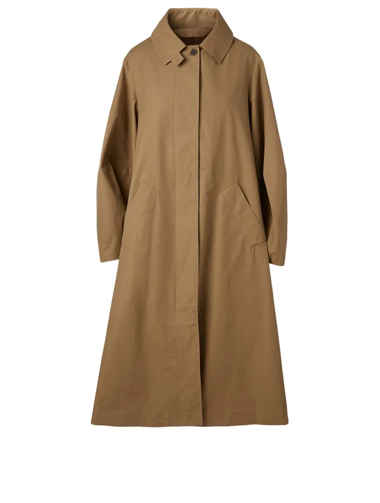 Tadao Convex-Sleeve Trench Coat