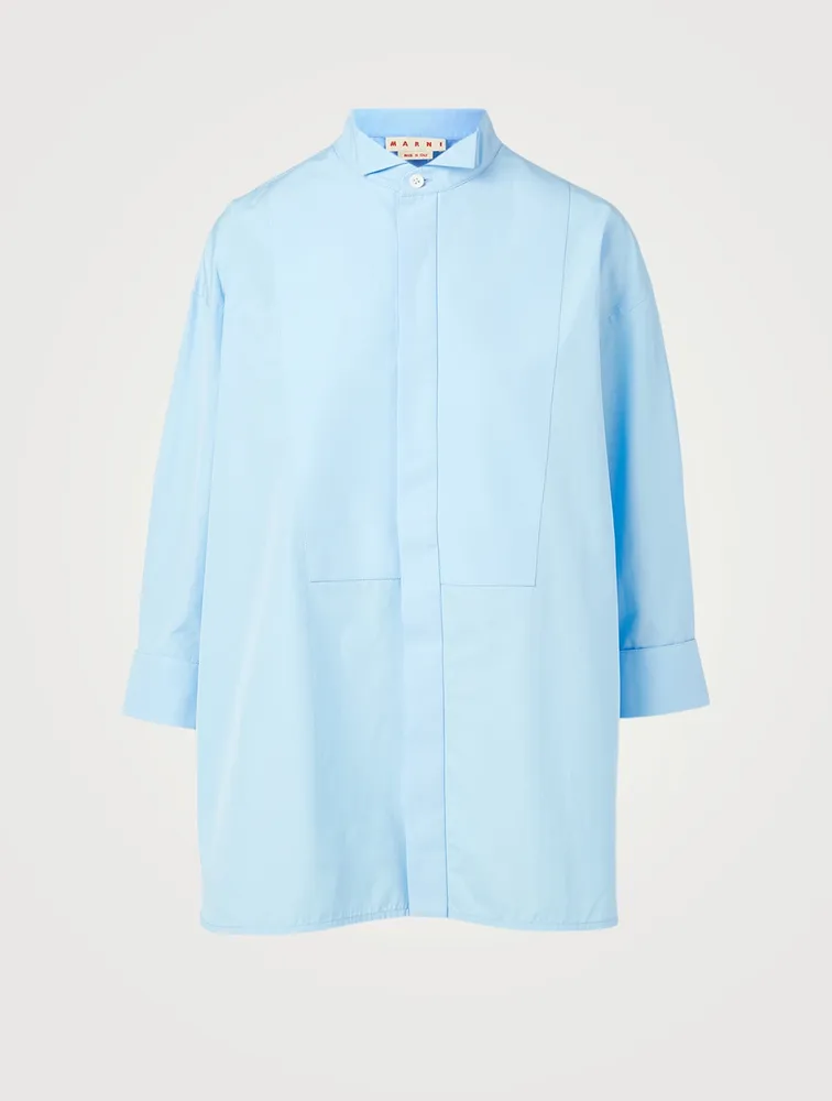 Organic Cotton Plastron Shirt