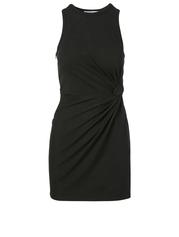 Fitted Tank Mini Dress With Twist Detail