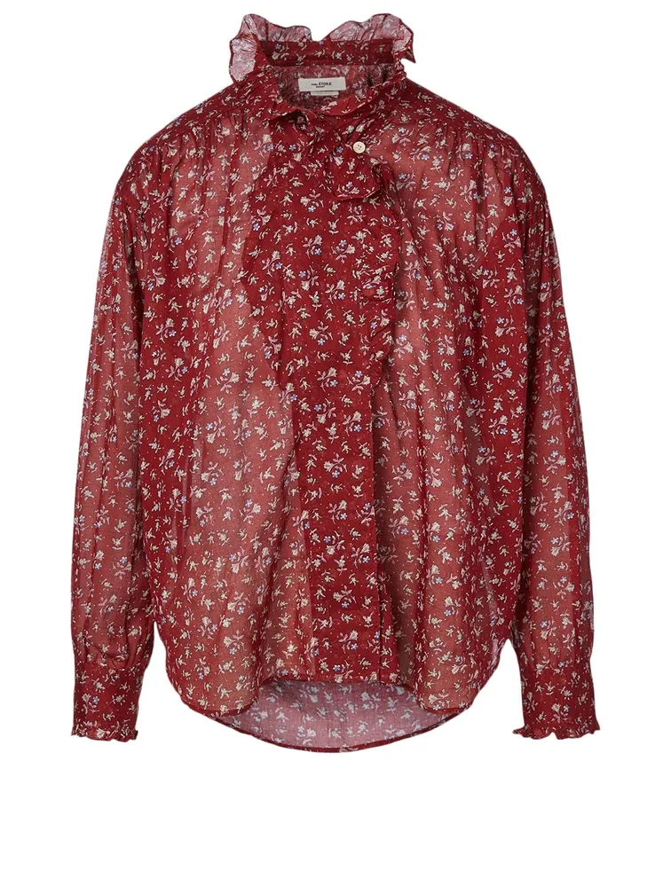 Pamias Cotton Blouse Floral Print