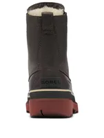 Caribou Leather Lace-Up Winter Boots