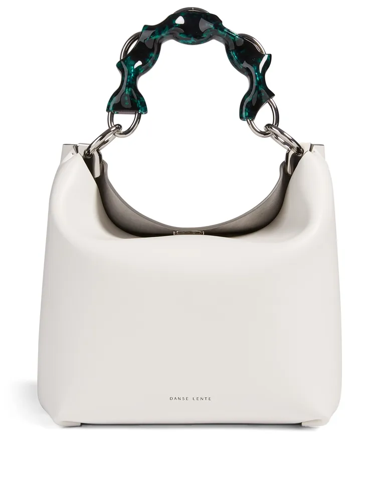 Ela Leather Chain Bucket Bag