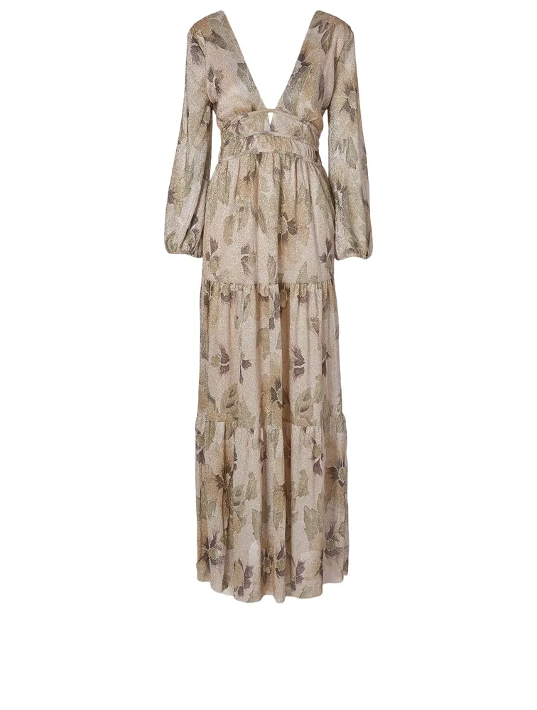 Lili Printed Long Dress