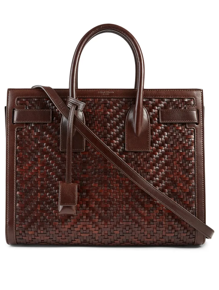 Small Sac De Jour Woven Leather Bag
