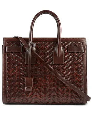 Small Sac De Jour Woven Leather Bag