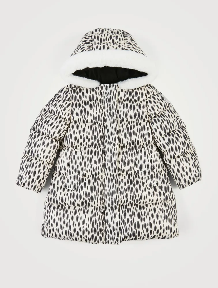 Mile Jacquard Nylon Coat Animal Print