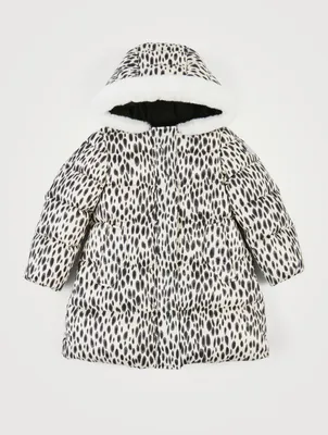 Mile Jacquard Nylon Coat Animal Print