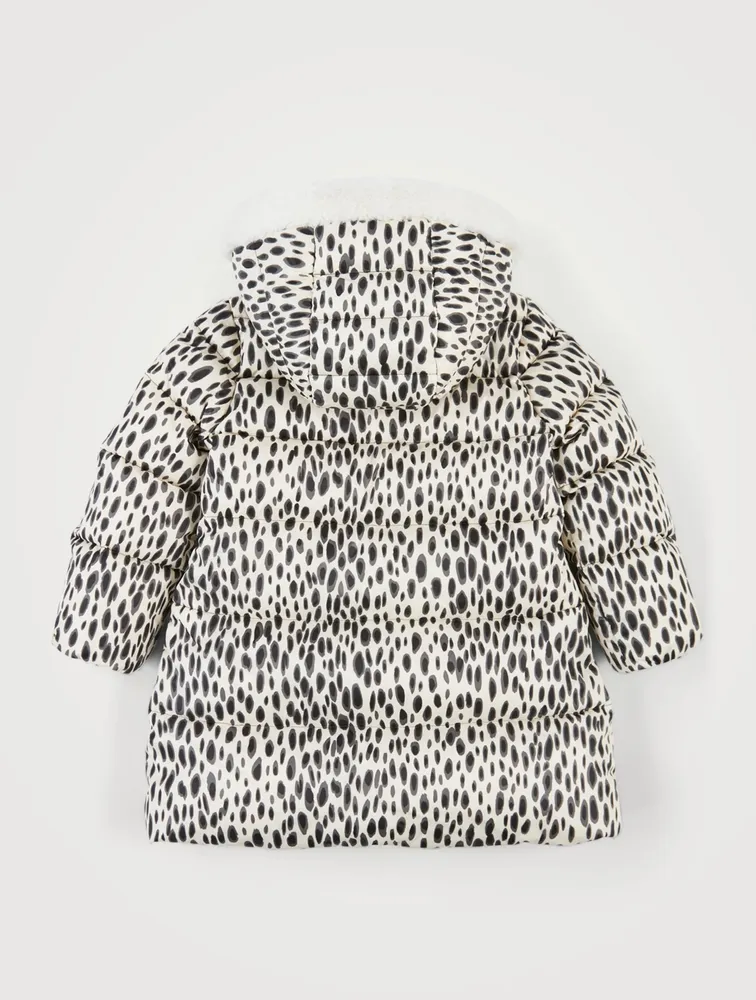 Mile Jacquard Nylon Coat Animal Print