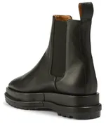 Leather Platform Chelsea Boots
