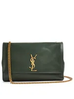 Medium Kate YSL Monogram Suede And Leather Chain Bag