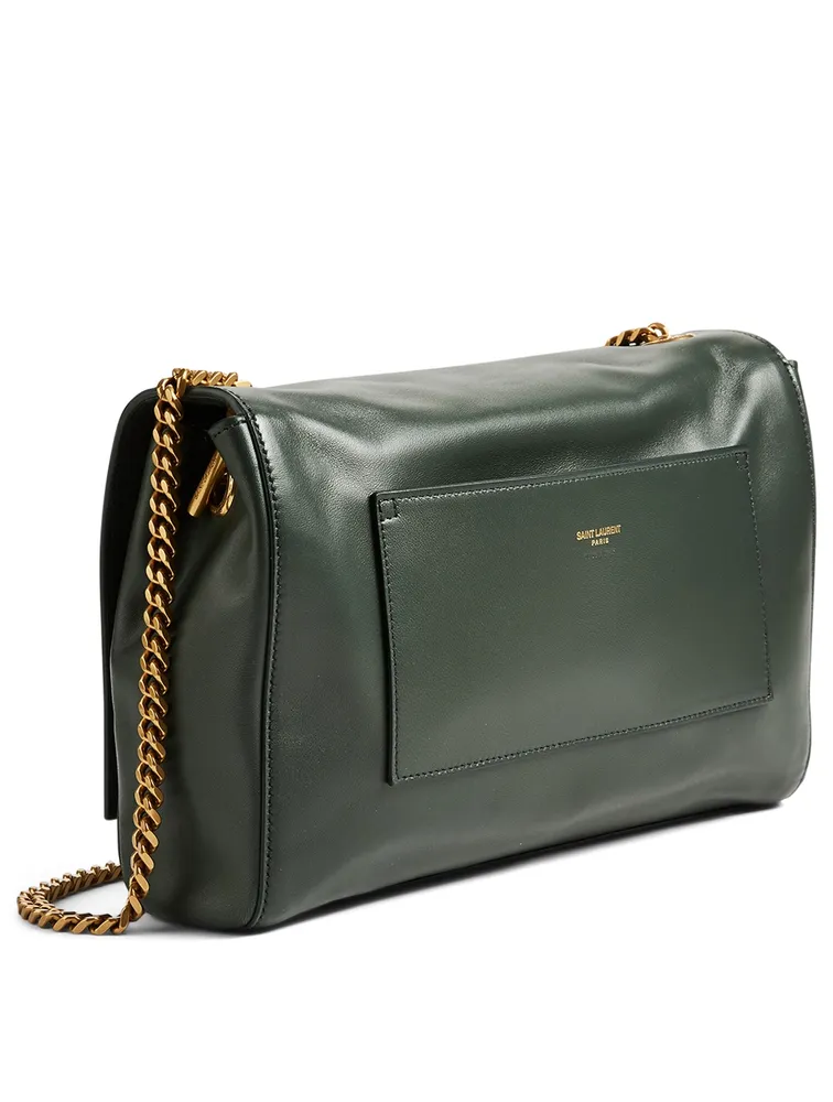 Medium Kate YSL Monogram Suede And Leather Chain Bag