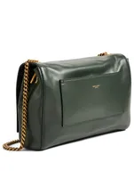 Medium Kate YSL Monogram Suede And Leather Chain Bag