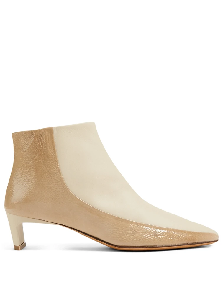 Margherita Leather Heeled Ankle Boots