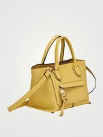 Small Mailbox Leather Top Handle Bag