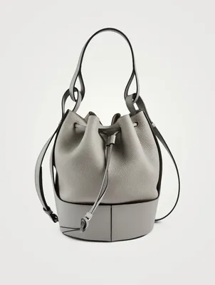 Balloon Leather Bucket Bag