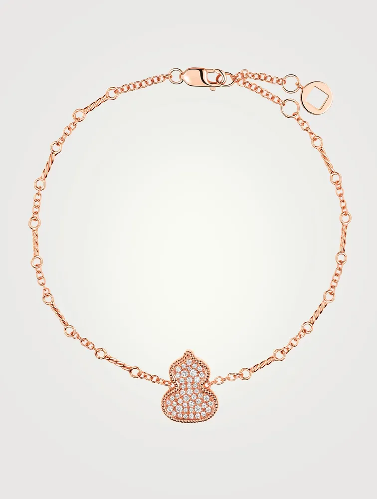 Wulu 18K Rose Gold Bracelet With Diamonds