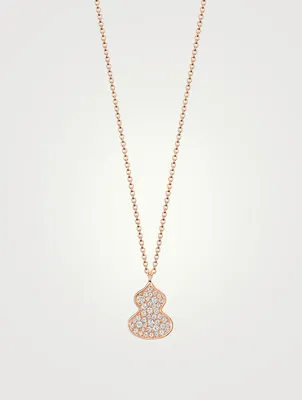 Petite Wulu 18K Rose Gold Necklace With Diamonds