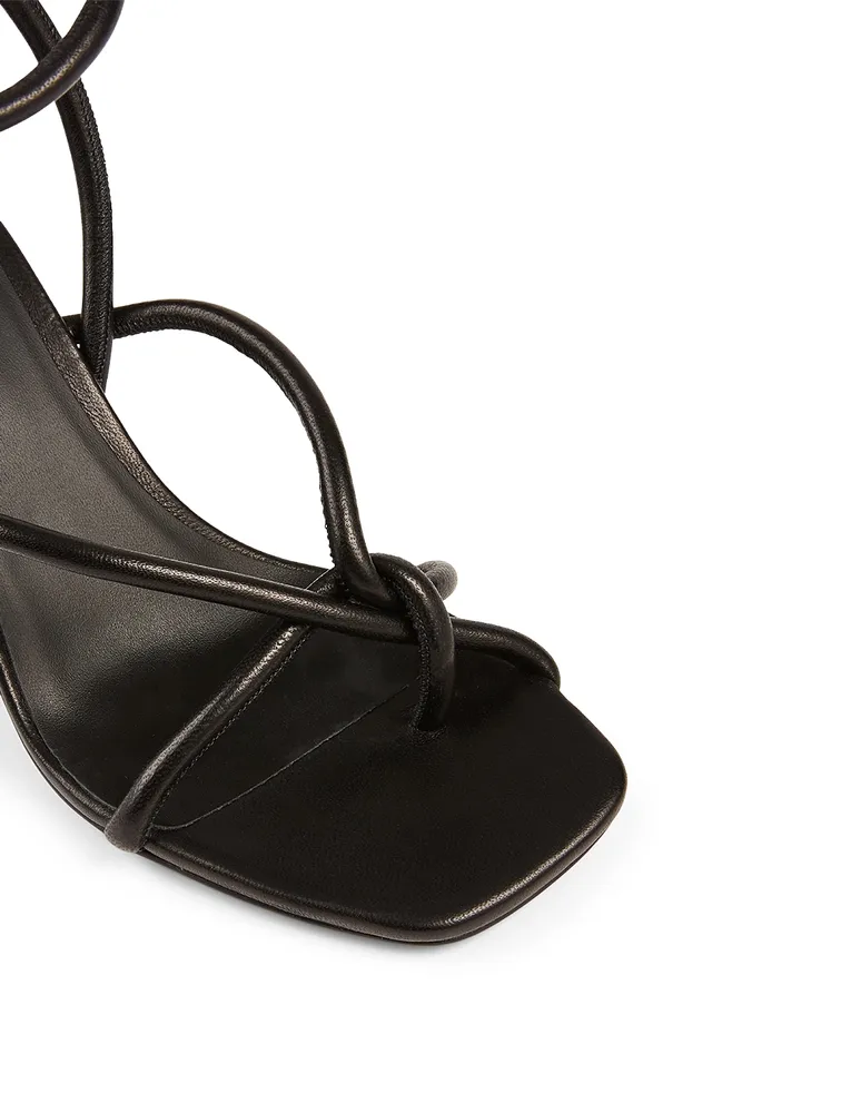 Alkes Leather Heeled Sandals