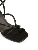 Alkes Leather Heeled Sandals