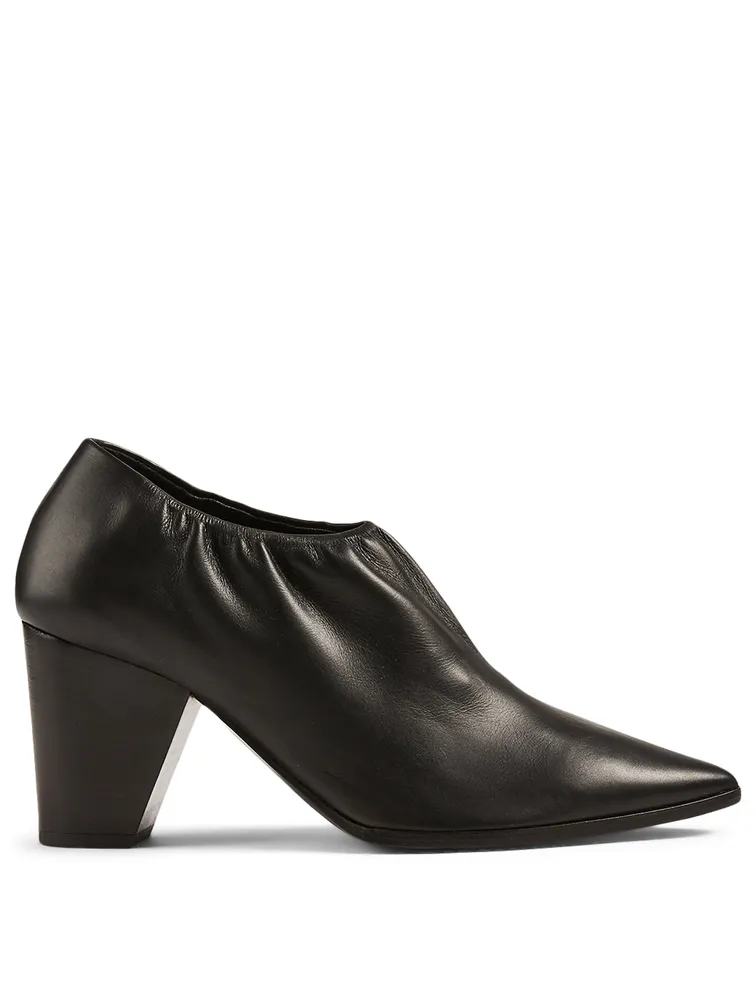 Dena Leather Heeled Ankle Boots