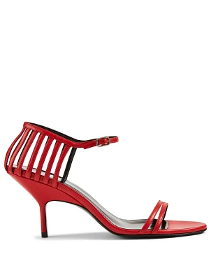 Cage Leather Heeled Sandals