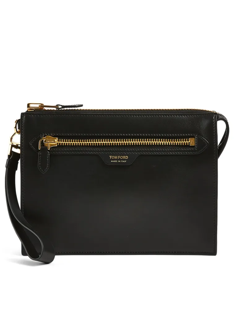 Leather Portfolio Pouch Bag