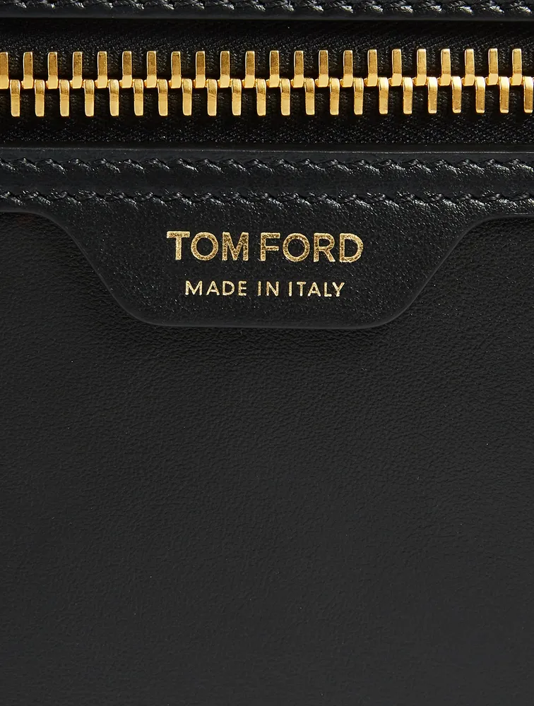 Leather Portfolio Pouch Bag