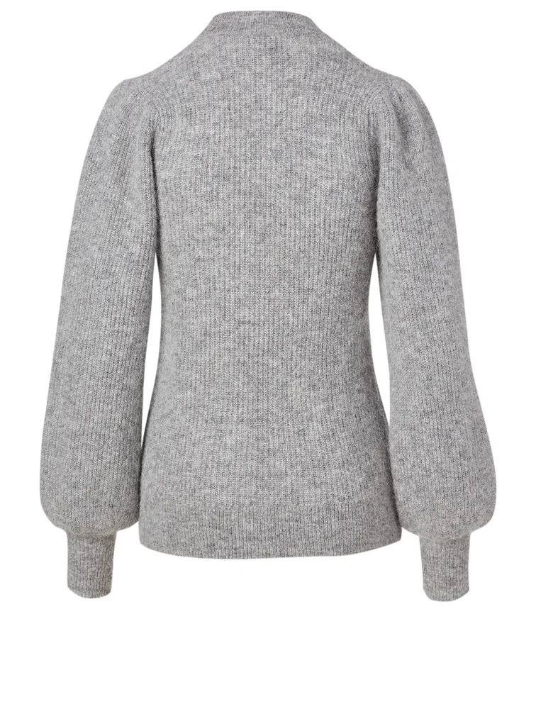 Alpaca And Merino Mockneck Sweater