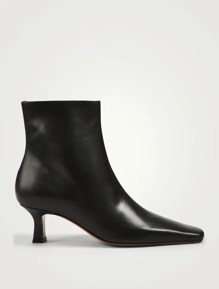 Diadem Leather Heeled Ankle Boots