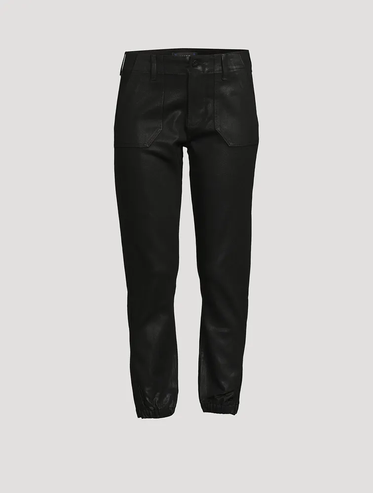 Mayslie Jogger Pants With Luxe Coating