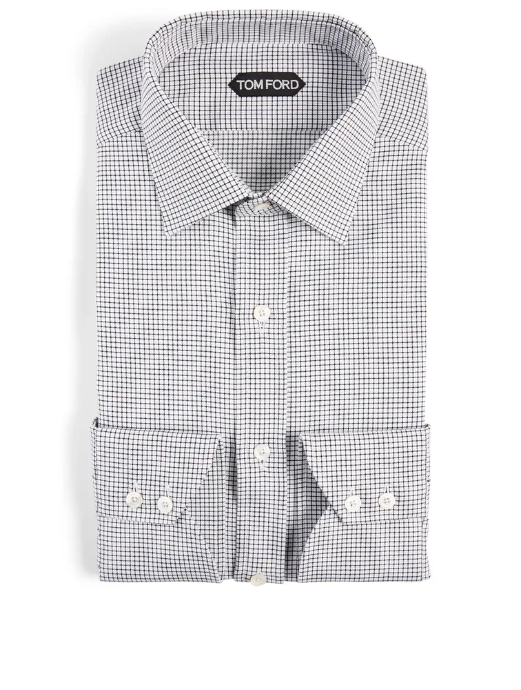 Cotton Shirt Check Print