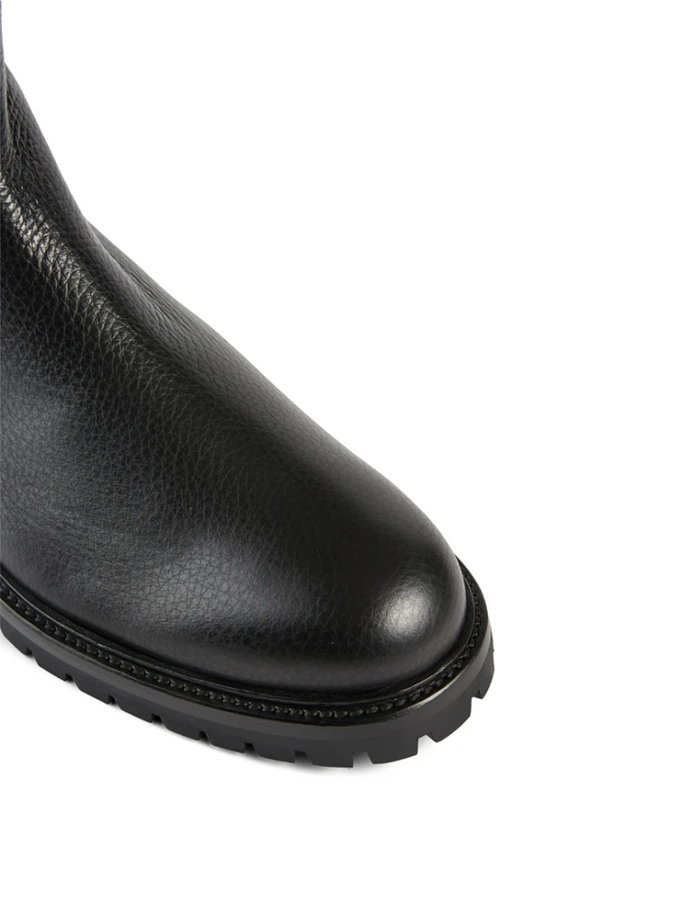 Winter Bumpy Leather Chelsea Boots