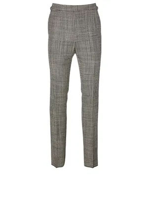 Wool Pants Prince Of Wales Print