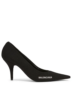 Knife Knit Logo Pumps