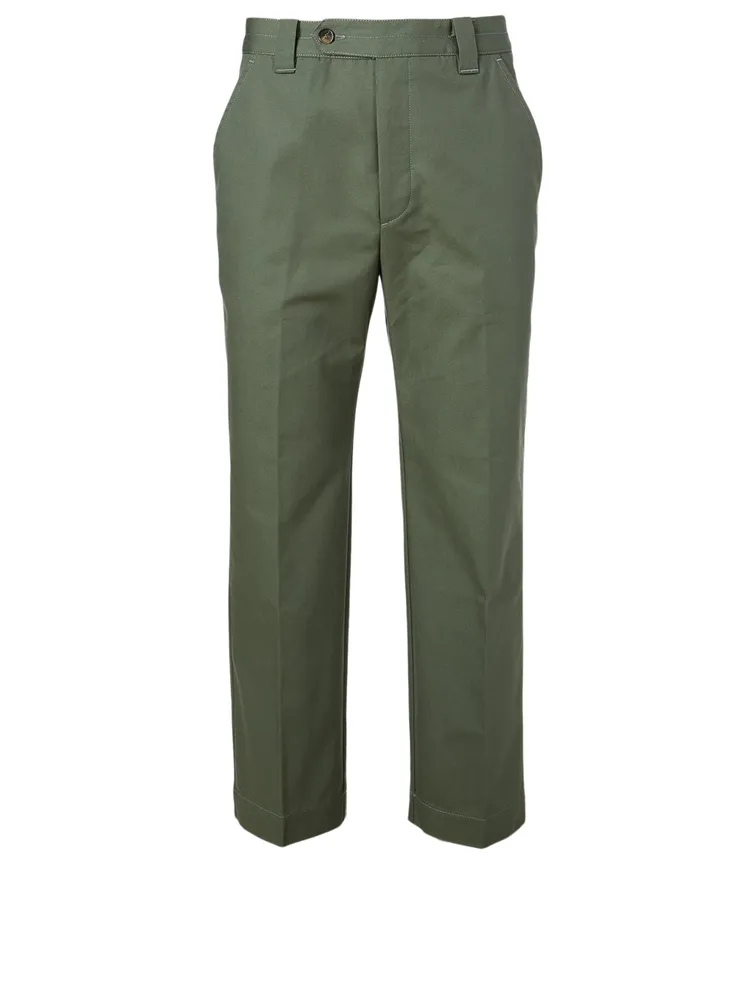 Cotton Cropped Pants