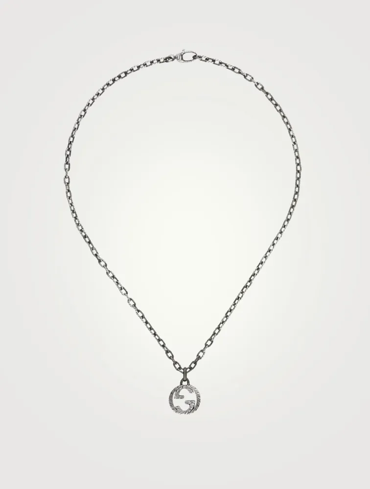 Interlocking G Silver Chain Necklace