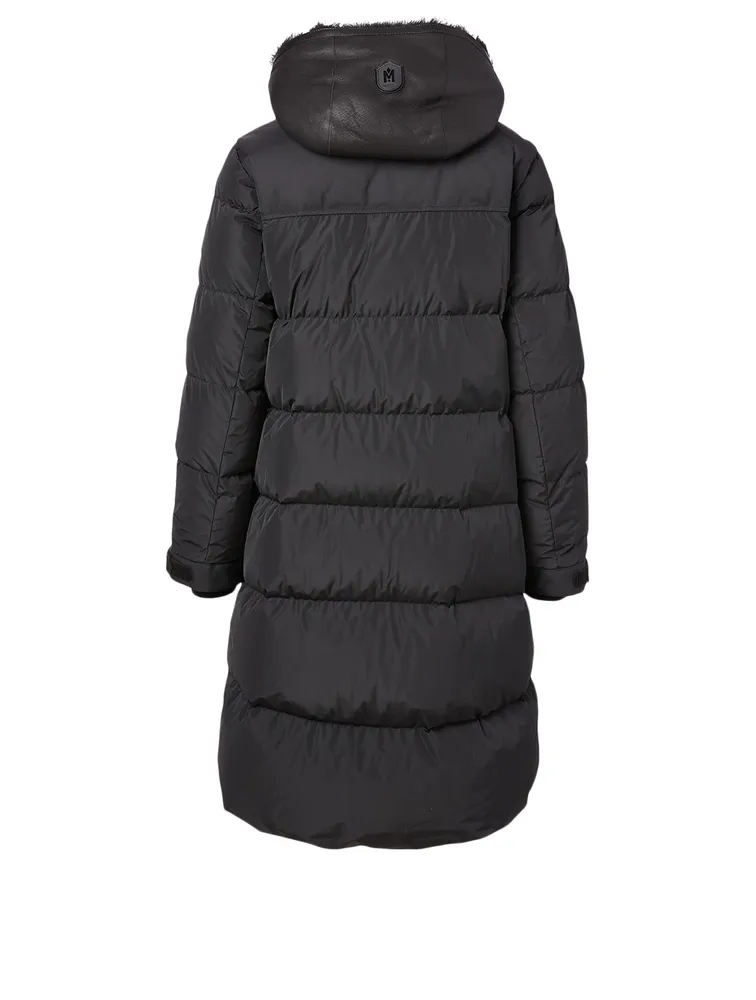 Luisa 2-in-1 Shearling Down Coat