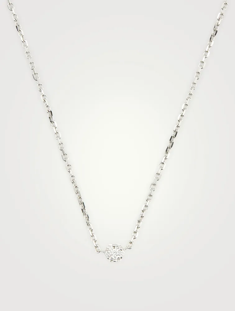 Illusion 18K Gold Chain Necklace With Diamonds