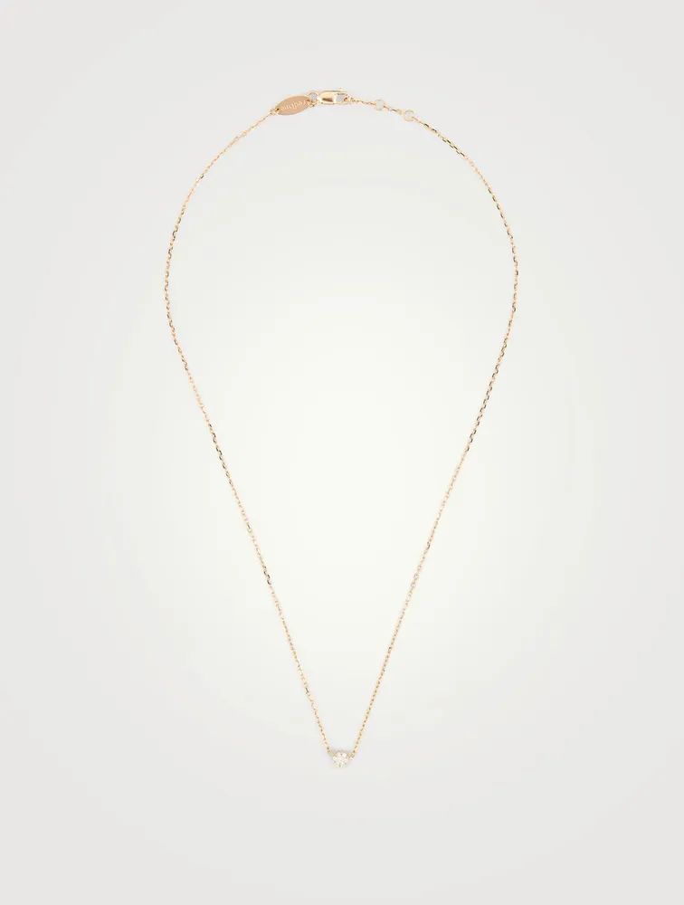 Illusion 18K Rose Gold Chain Necklace With Diamonds
