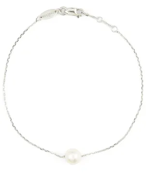 Sensuelle Akoya 18K White Gold Chain Bracelet With Pearl