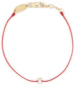 Comtesse 18K Gold String Bracelet With Diamond