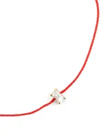 Comtesse 18K Gold String Bracelet With Diamond
