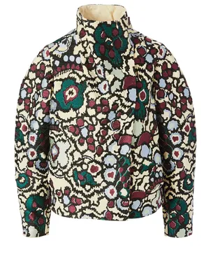 Enolia Cotton Velvet Jacket Floral Print
